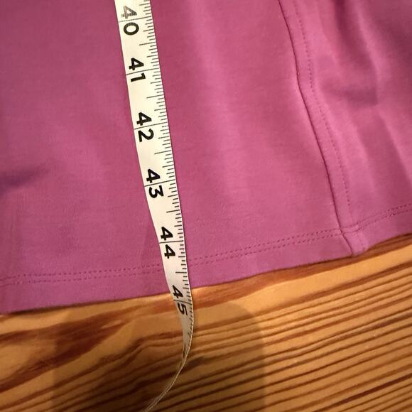 J. Jill Wearever Collection Tank Dress Sz XLP Purple Pleated Midi Stretch Casual - Picture 8 of 12